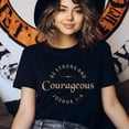 thumbnail image 3 of Joshua 1:9 Christian T-Shirt, Be Strong and Courageous Bible Verse Tee, Black, Size M, 3 of 6
