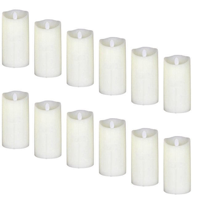 Electrónica Tiempo de Iluminación Prolongado Hasta 5000 tiempo de tiempo de tiempo de Macarena Velas sin llama del oscilación