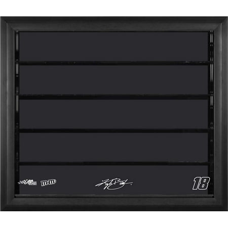 Kurt Busch Car - Kyle Busch #18 Joe Gibbs Racing 10 Car 1/24 Scale Die Cast Display Case With Black Frame