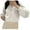 White, variant on Herrnalise Women's Cable Cropped Sweater Long Sleeve Crewneck Pullover Knit Jumper Top Yellow,M