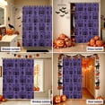 thumbnail image 5 of Shower Curtains for Bathroom-36"x72",Happy Halloween Scary Pumpkin Skeleton Waterproof Bath Curtain Grommet Shower Curtain Set with Hooks, 5 of 9