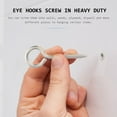 thumbnail image 4 of HAMPPLIES 12 Pcs Vis Yeux Crochets Extérieurs Anti-Rouille Acier Inoxydable 304 pour Propriétaires, 4 of 7