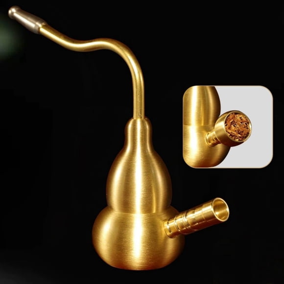Chmadoxn Tools&Home Improvement Brass Gourd Water Pipe Purpose Portable Type Dry Pipe Hookah Filter Belt Hookah Decoration a hookah