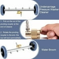 thumbnail image 3 of Undercarriage Pressure Washer Attachment, 2-in-1 Undercarriage Pressure Cleaner Washer 16 Inch, 4000 PSI Under Car Pressure Washer Attachment with 3 Pcs Extension Wand by, 3 of 7