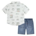 thumbnail image 2 of Levi's Boys Western Logo Print Shirt & Denim Short Set, Sizes 4-7, 2 of 4