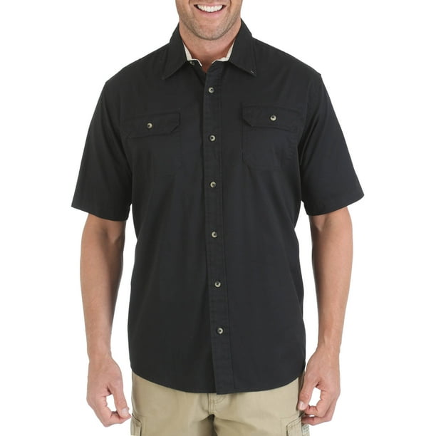 Big and Tall Men's Short Sleeve Woven Shirt