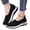 Black, variant on Women's Woven Orthopedic Breathable Shoes Comfortable Walking Sneakers with Arch Support Wide Fit Go Walk Slip on Tenis Comfy Work Slip On Loafers Soft Foam Summer Shoes Hands Free