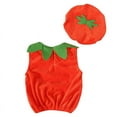 thumbnail image 3 of Uccdo Baby Girl Boy Halloween Pumpkin Clothes With Hat, Kids Party Fancy Outfits One-Piece Rompers Bodysuits, 0-12M, 1-2T, 3 of 7