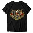 thumbnail image 2 of Goodtrade8 Women's Short Sleeve Shirts Summer Independence Day Pullover July 4th USA Years Anniversary Patriotic Crew Neck Casual Fashion Shirts for Women Red White and Blue, 2 of 6