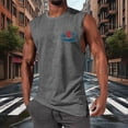 thumbnail image 4 of Mens Summer Beach Tank Top Hawaiian Palm Tree Print Sleeveless Muscle Basic Tee Vacation Tops Tank Tops Men, 4 of 4