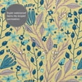 thumbnail image 5 of YFYANG Waterproof Bathroom Shower Curtain, Flowering Plant Art Pattern Shower Curtain Set with Hooks, Home Bathroom Tub Decor - 72 "x72", Iron Hooks, 5 of 6