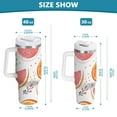 thumbnail image 6 of Yayeee 30oz Stainless Steel Tumbler with Straw and Handle Double-Wall Insulated Travel Water Bottle, Citrus Slice, 6 of 8