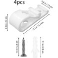 thumbnail image 2 of 4 Sets Plastic Roman Roller Blind Chain Cord P Clips Hooks Child Safety Roller Blind Clips For Vertical Roman Roller Blinds With 8 Screws And 8 Plasti, 2 of 5