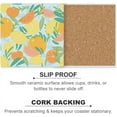 thumbnail image 6 of GZHJMY Square Drink Coasters, 1 Pcs Summer Tropical Citrus Leaves Absorbent Ceramic Coffee Coasters for Drinks with Cork Base Housewarming Gift for Home Decor, 6 of 6