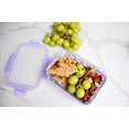 thumbnail image 2 of Ello Glass 3.4 Cup 27 Ounce Lilac Food Storage and Meal Preparation Container, 2 of 6