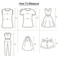 thumbnail image 5 of T-Shirt Long à Manches Courtes Col en V Imprimé Décontracté pour Femmes Grande Taille, 5 of 5