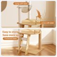 thumbnail image 7 of Vacmaster 41.3" Modern Cat Tower, Wood Cat Tree Tower for Indoor Cats, Cat Treewith Sisal-Covered Scratching Posts and Top Perch, Cat Condo with Acrylic Hammock for Small Large Cats, 7 of 7