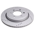 thumbnail image 3 of KAIHUIXING Rear Side Drilled Slotted Ceramic Coated Stop Power Disc Set Kit Brake Rotors and Pads for Ford for F150 2015-2017 1135424548, 3 of 9