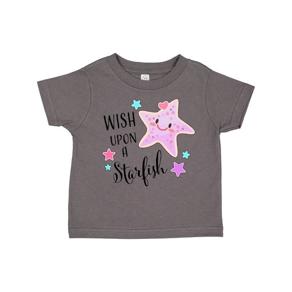 Inktastic Wish Upon a Starfish Cute Boys or Girls Toddler T-Shirt