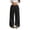 Black, variant on Womens Leopard Print Pants Wide Leg Lounge Sweatpants Elastic Waist Casual Trousers with Pockets
