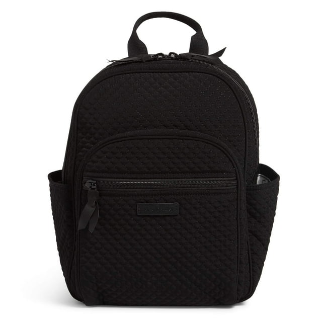 Mochila pequeña Vera Bradley de microfibra True Black para mujer