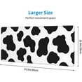 thumbnail image 2 of Cow Mouse pad Cow Print Mouse pad Office Decor for Women Men Black White Cow Print Mouse pad Desk pad Gaming Mousepad 31.5 * 11.8 Inches, 2 of 5