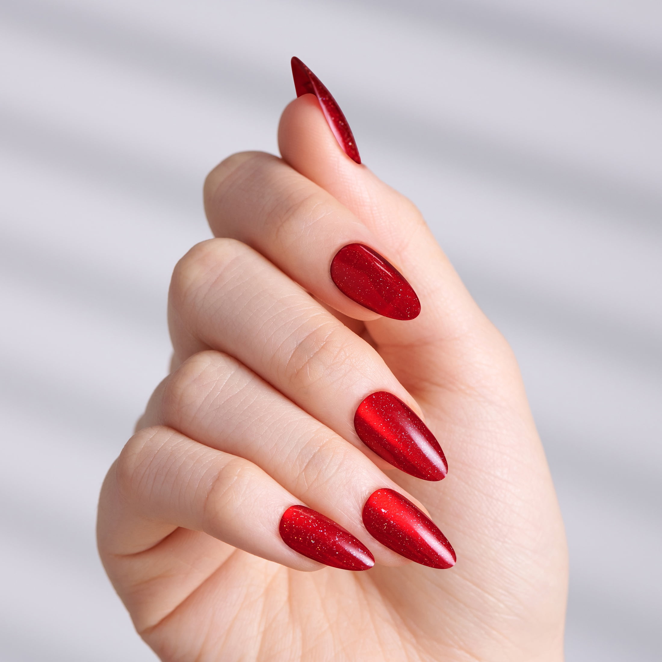 Kiss - Voguish Fantasy - Carol 4 you - Medium - Almond - 28 Nails - 2g Pink Gel Glue