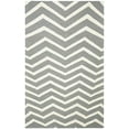 thumbnail image 3 of Safavieh Cambridge 6' X 9' Hand Tufted Wool Rug in Dark Gray and Ivory, 3 of 5