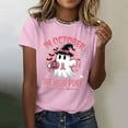 thumbnail image 4 of Breast Cancer Awareness Halloween Tshirts Women 2025 In October We Wear Pink Ghost Graphic Halloween Shirts for Women, 4 of 5