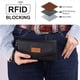 thumbnail image 3 of Cartera Montana West X Wrangler negra para mujer, grande, con forro RFID, cartera triple con monedero y correa de muñeca desmontable, 3 of 6