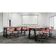 thumbnail image 2 of Olio Designs Lola Drafting Stool, 5 Star Caster Base, Navy, 2 of 6