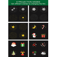 thumbnail image 2 of Lighted Rotating Snowflake Christmas Tree Topper with 6 Projected Patterns, 3D Hollow Glitter, Gold (Xmas Decor), 2 of 7