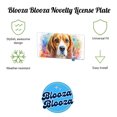 thumbnail image 2 of Beagle Dog Watercolor Style Metal Novelty License Plate, 2 of 7