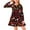 Wine, variant on LUOGENLI Dress Kids Toddler Baby Girls Spring Autumn Print Christmas Ruffle Long Sleeve Princess Dress Maxi Dress with Shorts for Girls Green 18-24 Months