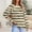 Beige, variant on Coorders Women's Long Sleeve Tunic Tops, Crew Neck Striped Shirt with Long Sleeved, Casual Blouse T-Shirt ,Yellow,Size XXL