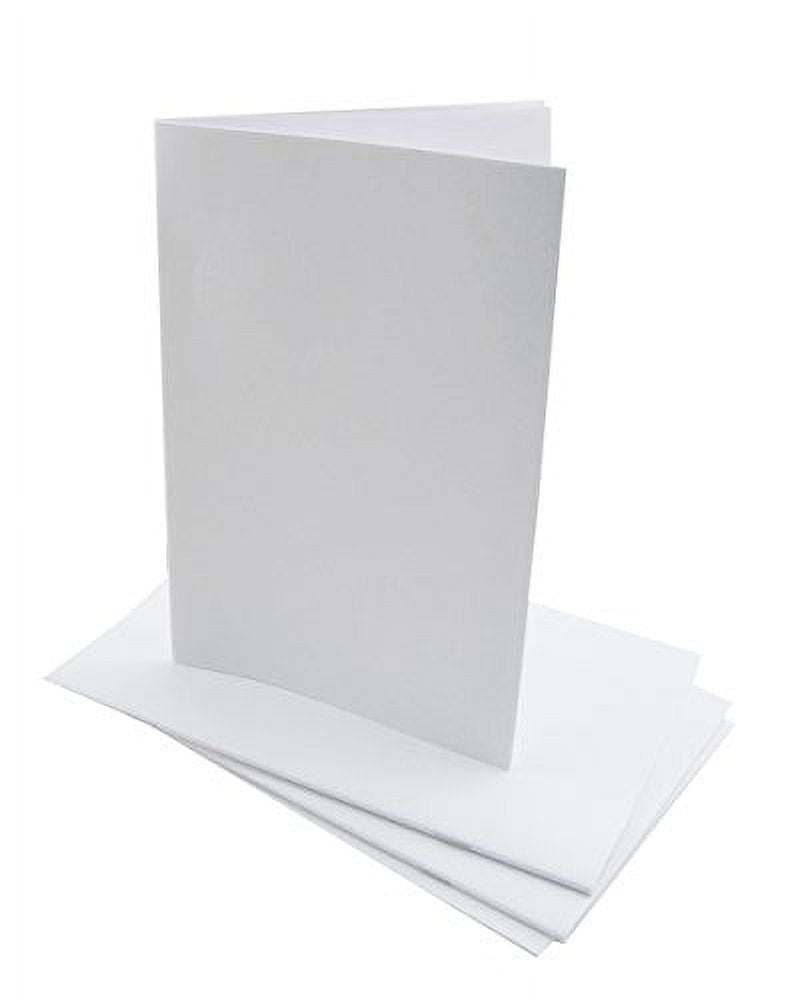Hygloss Pocket-Size White Blank Books – 4.25 x 5.5 in, 100-Pack for Journaling & Crafts