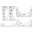 thumbnail image 4 of Guide d'Alignement, Règle de Chemise Exquise Portable 5 Pcs pour Couture pour Bureau, 4 of 8