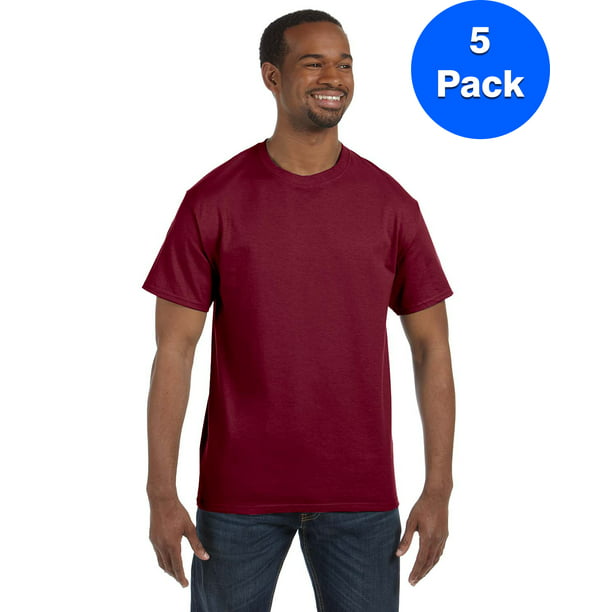 Mens 6.1 oz. Tagless T-Shirt 5250T (5 PACK) - Walmart.com