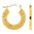 thumbnail image 1 of Boucles d'Oreilles Créoles Rondes en Or Jaune 14K, Diamètre 15mm, 1 of 1