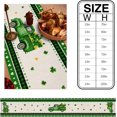 thumbnail image 5 of St Patrick''s Day Shamrock Truck Table Runners 71 inches Long, Lucky Clover Cotton Linens Table Cloth Dresser Scarves for Parties Wedding, Coffee/Dinning Table Runner, Home Decorations, 5 of 6