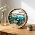 thumbnail image 4 of Luoshdecor Boho Wall Art Decor,Round Wooden Hollow Out Ocean Animal Wall Hanging Ornaments for Bedroom Living Room Decor, 4 of 6
