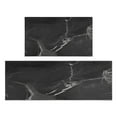 thumbnail image 1 of Upgrade Your Kitchen Experience with Non Skid,Absorbent Kitchen Floor Rug Black White Marble Anti Fatigue Mat Set, 1 of 7