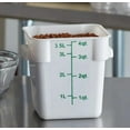 thumbnail image 2 of TrueCraftware- 4 Qt. Polypropylene Square Food Storage Container White - Space Saving Food Storage Container Meal Prep Pantry Storage Container Reusable for Kitchen Organization Dishwasher Safe, 2 of 5