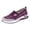 Purple, variant on HTHLVMD Plaid Knit Slip-On Sneakers for Women, Breathable Mesh Casual Shoes, Women's Woven Orthopedic Breathable Soft Shoes Casual Mesh Slip On Women's Woven Orthopedic Breathable Soft Shoes, Black 5