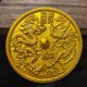 thumbnail image 3 of Antique-style dragon and phoenix bronze mirror disc with stand, a decorative craft item for home living room., 3 of 4