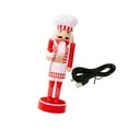 thumbnail image 5 of Nutcracker Christmas Figure Doll Ornament LED Illumination PVC Material Festive Decoration for Family, 5 of 9