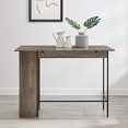 thumbnail image 2 of Walker Edison AZW48LNDLGW Table de Hauteur de Comptoir avec Rangement, 48", Lavis Gris, 2 of 5