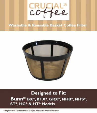 Think Crucial Washable and Reusable Coffee Filter for the Ninja Coffee Bar 