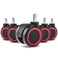 thumbnail image 1 of Universal Office Chair Replacement Casters Wheels Fit for Office Chair, Gaming Chair, Computer Desk Chair, Set of 5, 1 of 8
