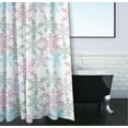 thumbnail image 3 of Simply Daisy 70" W x 73" L Snow Fall Polyester Shower Curtain, Pink Icing [1 Ct], 3 of 5